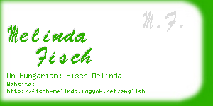 melinda fisch business card